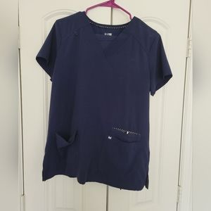 Koi Women's Navy Blue Scrub set
